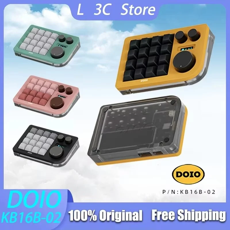 DOIO KB16B-02 Designer 16 Key Mechanical Keyboard Bluetooth 2-Mode