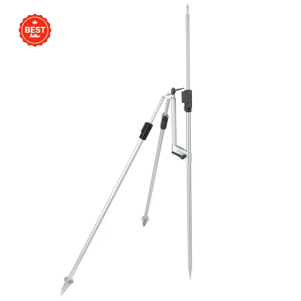 GSR2 Dual Strut Support  Pole Bipod with 2 Telescopic Legs for Surveying Accessories Reflector Prism ,130-220cm Aluminum Alloy