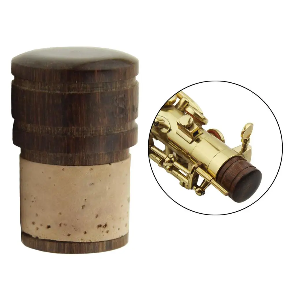 Wooden Sax End Plug Cap Saxophone Replacement Part Baritone E Secure Fit for Baritone Sax Storage and Transport