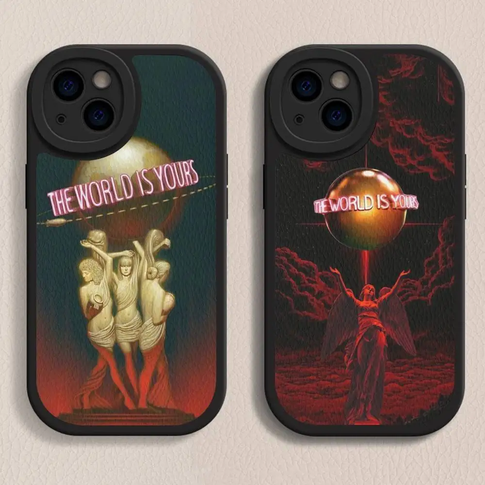 

Classic Movie S-Scarface Silicone Phone Case For IPhone 16 15 14 13 12 11 Pro Max Mini Leather Soft Cover