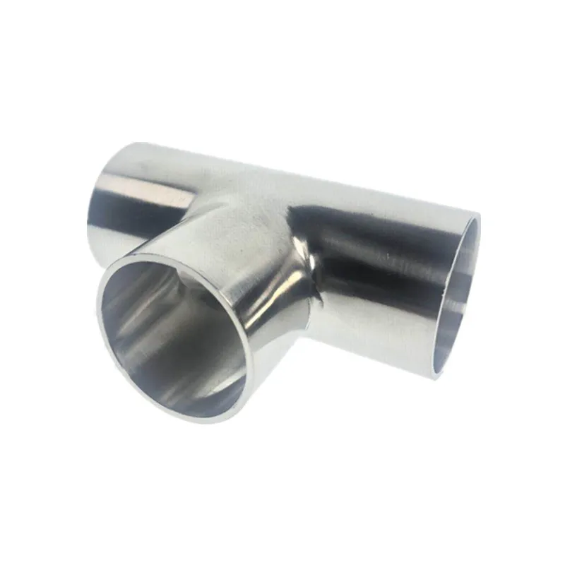 TYPE T Joint Sanitary Welding Pipe Connection Fittings polishing 304 Stainless Steel Food grade