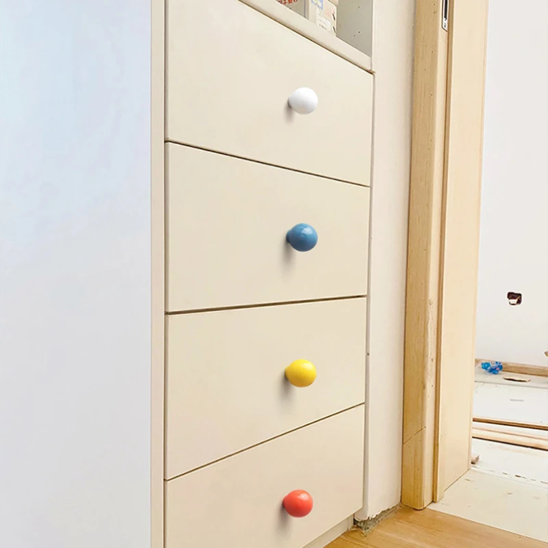 Handles Drawer Cabinet Furniture Kitchen Handles for Cabinet Knob Door Drawer Knob Colour Ceramics Rotundity Single Hole