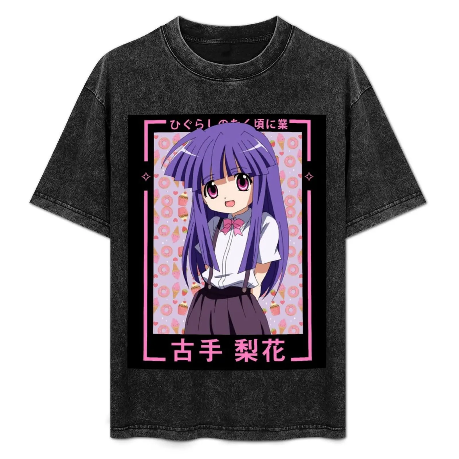 

Cutie Furude Rika (Higurashi When They Cry) Poster T-Shirt Graphic Print Short Sleeve T-Shirt