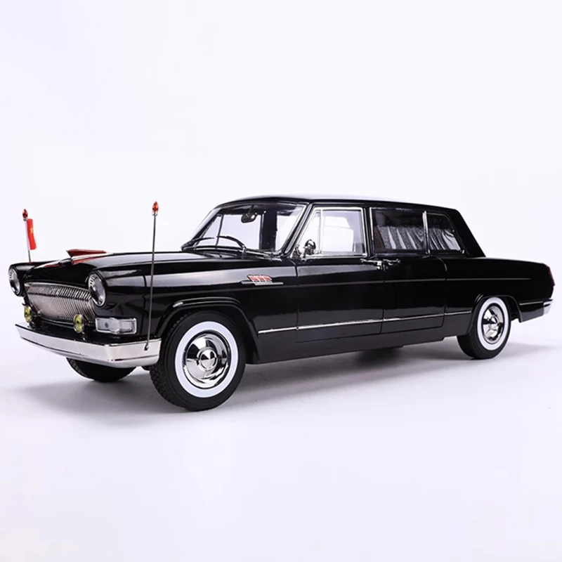 Yugu 1:18 Hongqi CA770 كونسيرج سيارة ثلاثة صف سيدان مفتوح بالكامل سبيكة محاكاة نموذج سيارة مجموعة