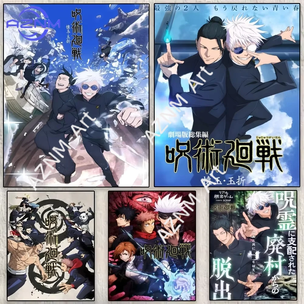1 Stück J-Jujutsu K-Kaisen Anime-Poster Wandkunst für Zuhause Büro Essbereiche Wohnzimmer Schlafzimmer Raumdekoration