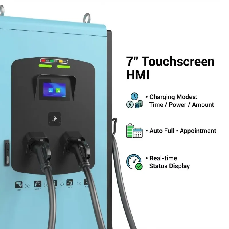 customized 240kW High Power DC Fast Charger For EV Charging Stations RFID/QR Start IP54 (CCS2) Floor-mounted Charging Stations