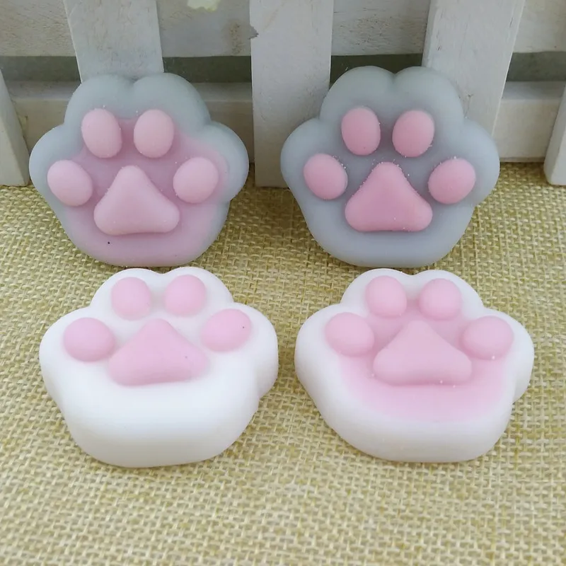 squishy cat paw squeeze toys Small animal cat paw toy gifts for kids party favors mini supper cute stress relief toy