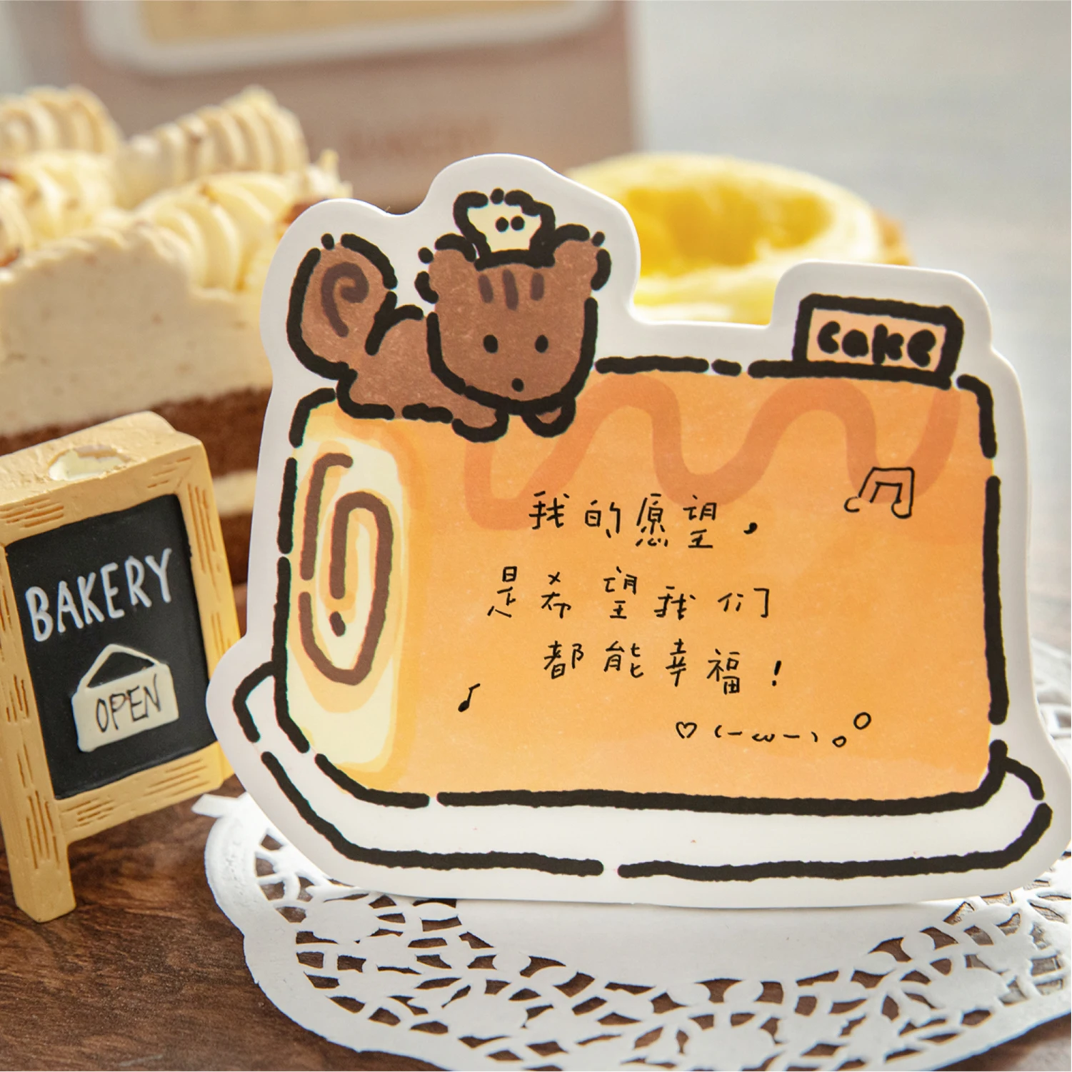12packs/LOT Animal Restaurant Series decorative fresh paper memo pad
