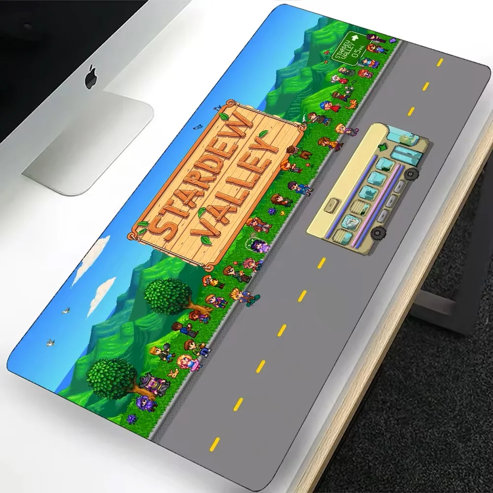 Stardew Valley Large Gaming Mouse Pad Computer Mousepad PC Gamer Laptop Mouse Mat Office Mausepad Silicone Keyboard Mat Desk Pad