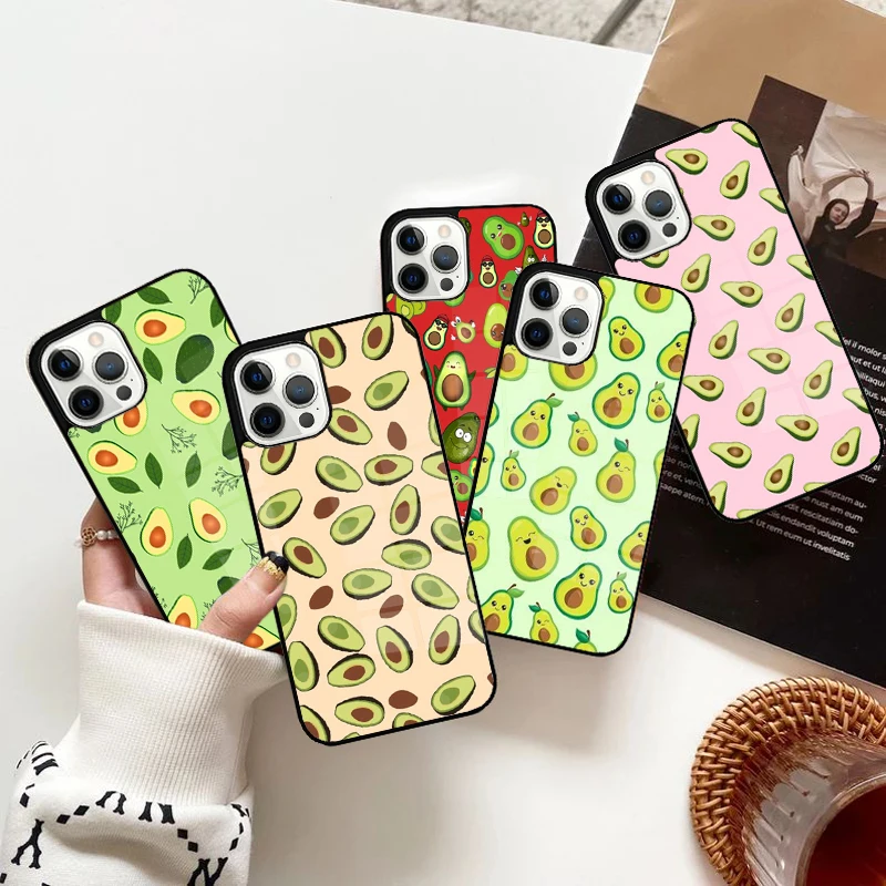 Fruit Avocado Phone Case Magnetic for iPhone 15 16 14 13 Pro Max 11 12 Mini Magsafe Wireless Charging Cover