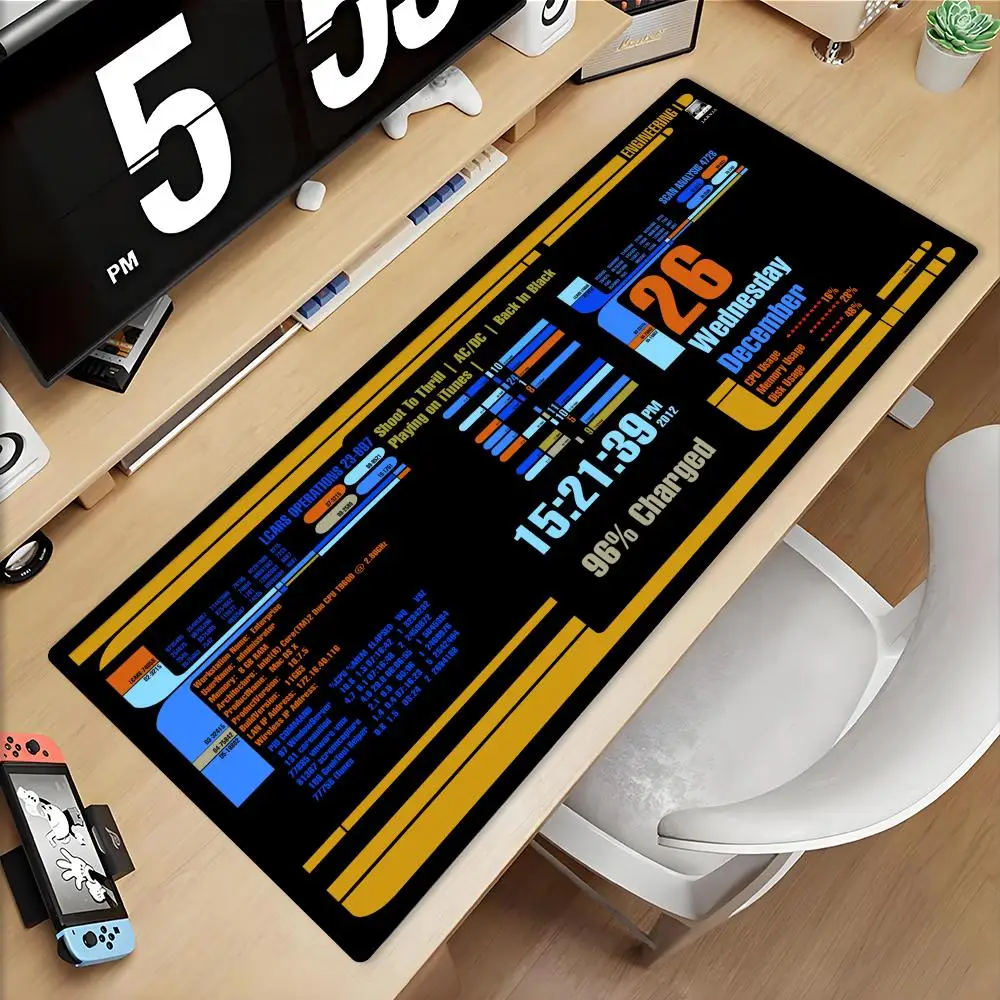 

Sci Fi Console Display Table Mat, Jumbo Gamer Mouse Pad, Laptop Pad, Computer Accessories, Game Room Decor, Sci Fi Gifts