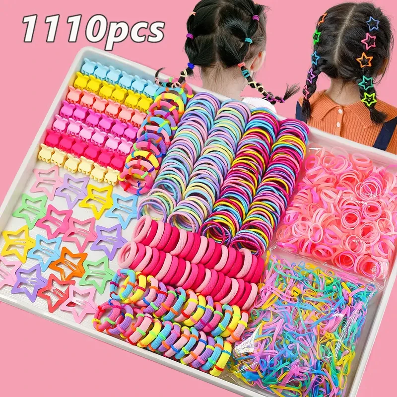 

New Women's & Kids' Hair Tie Set: Korean Style Fresh & Simple Hair Accessories Combo