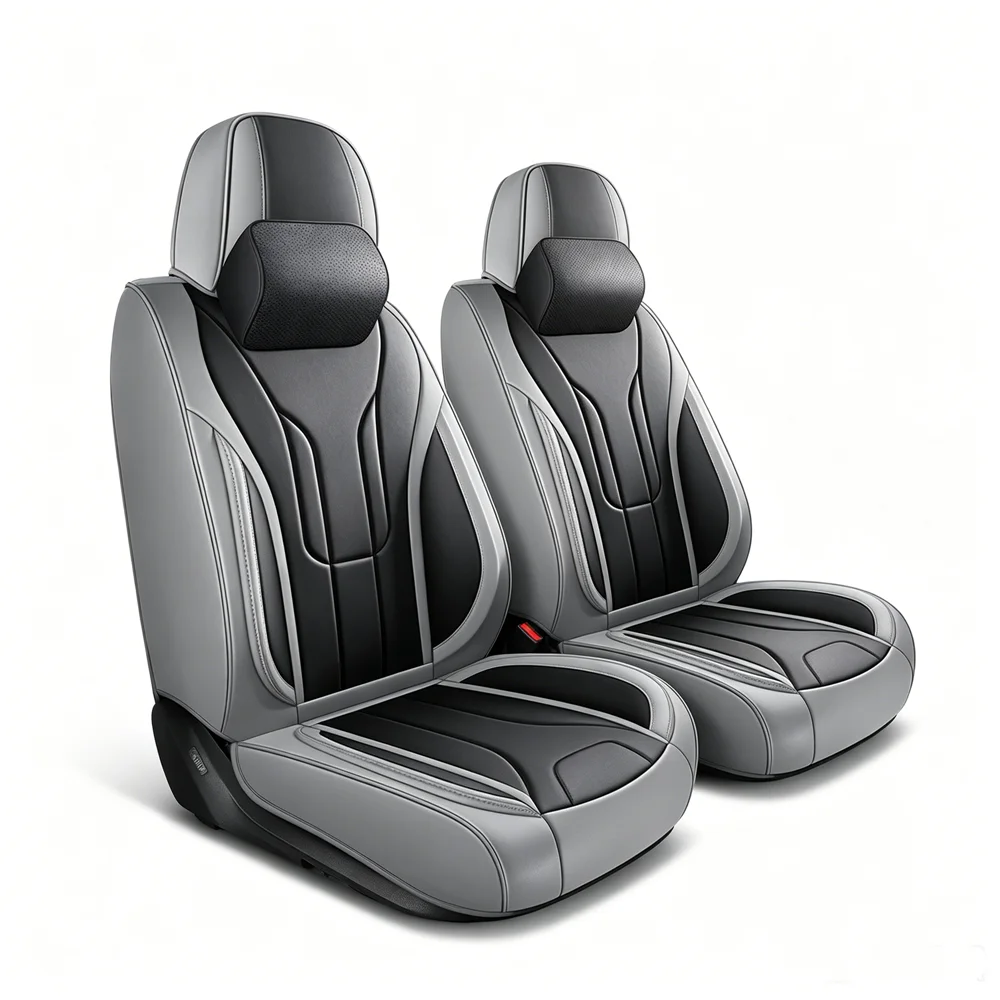 Soft and Premium Car Seat Covers None-Slip Complete Auto Cushion Covers for Full Set Universal Fit