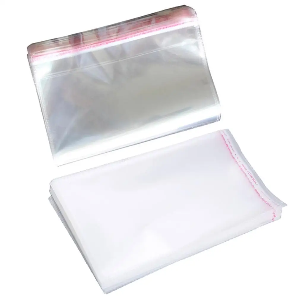 100x bolsas OPP postales autoadhesivas tarjetas de felicitación cubierta protectora adhesiva