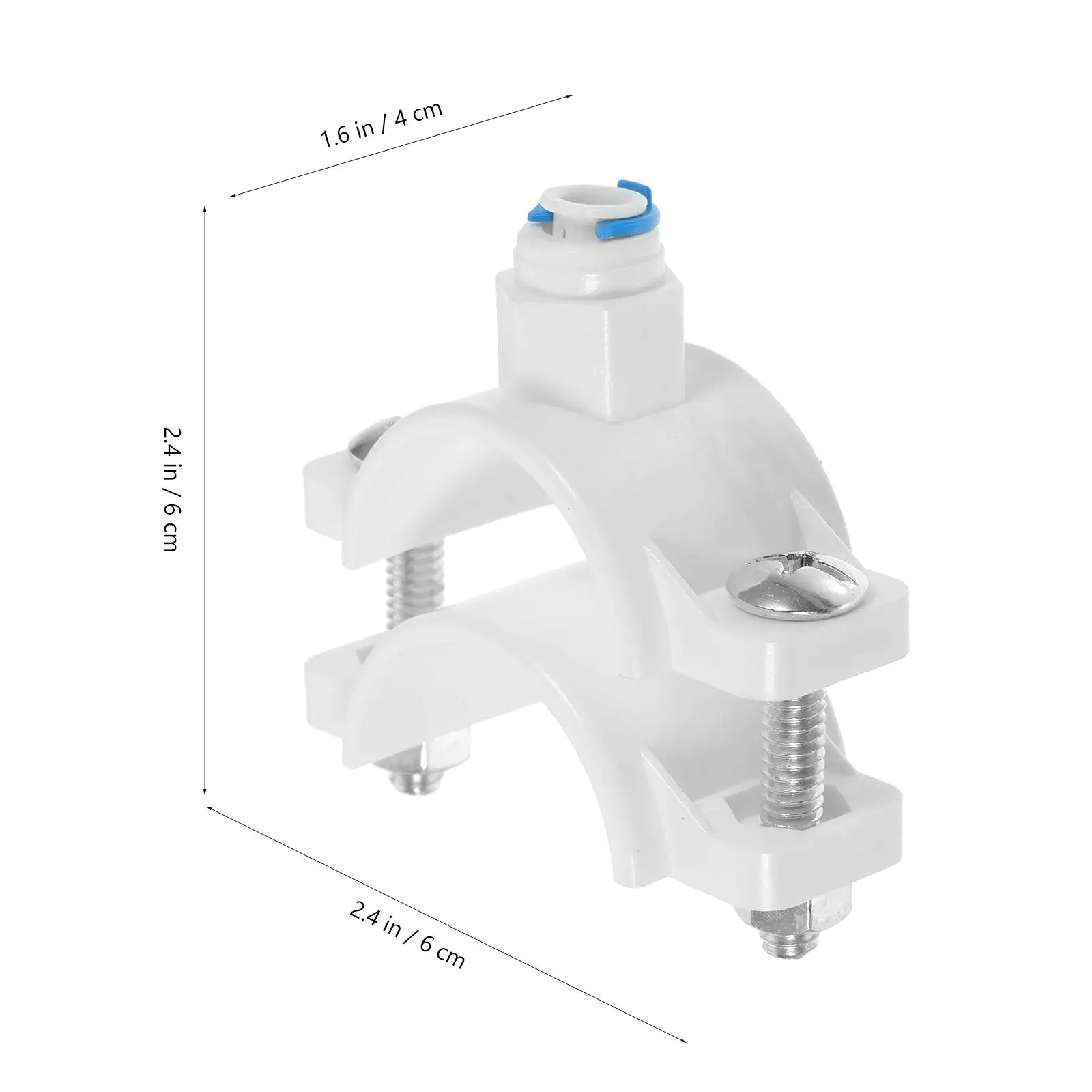 RO Accessories 1 4 Inch Drain Saddle Valve POM Leak Proof Filter Clip Hose Clamp Water Filters Waste Discharge Under