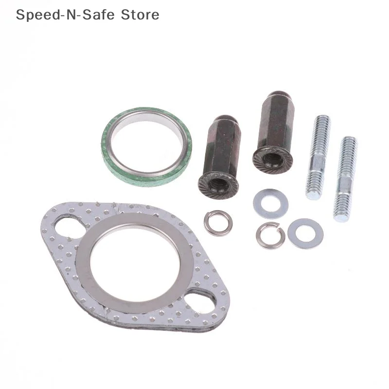 

10 Pcs/set Exhaust Bolt Gasket Metal Stud Nut Kit, Compatible With GY6 50–150cc Scooters, ATVs, Go-Karts, Mopeds, And Quads