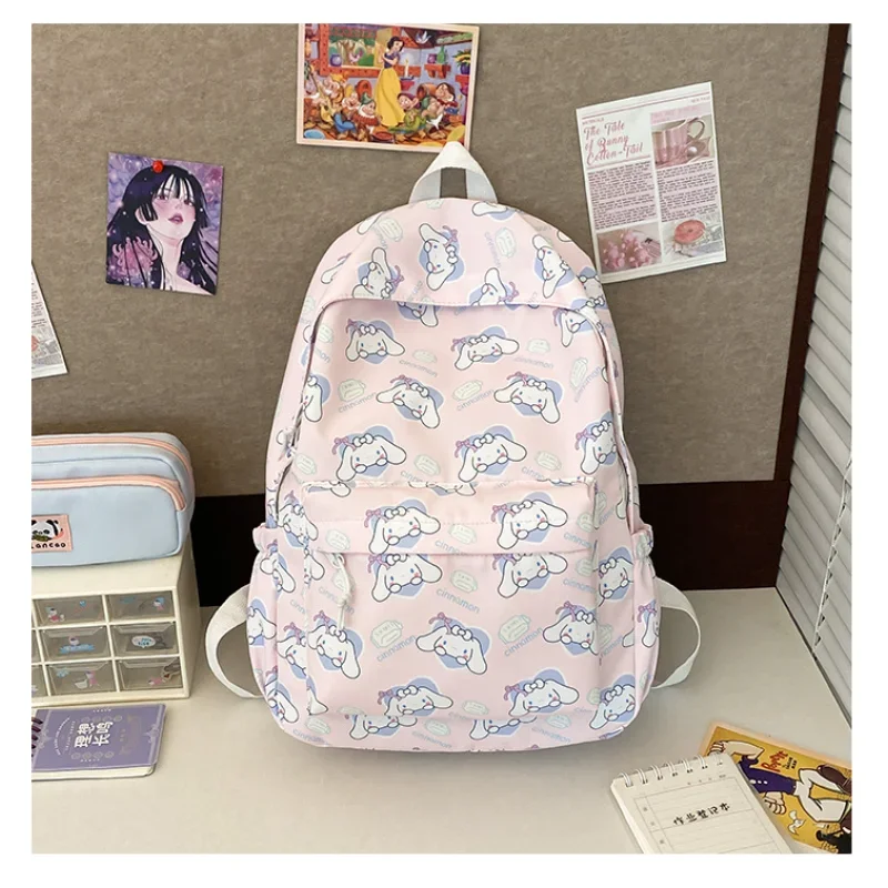 Sanrio tas sekolah siswa Cinnamoroll Babycinnamoroll baru kapasitas besar ransel kartun lucu kasual