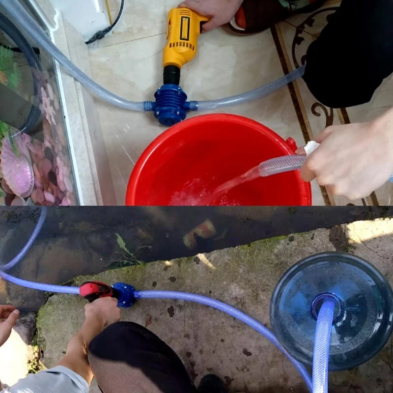 Bomba de agua eléctrica autocebante para taladro, bomba centrífuga de alta presión para hogar, jardín y embarcaciones