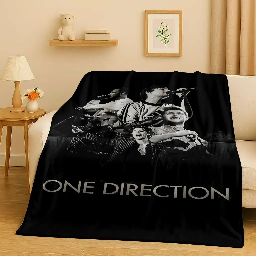 3D New One D-Direction Singer Star Flannel Blanket,Ultra Soft Warm Plush Throw for Home Bedroom Bed Sofa Cover Office Gift Kid