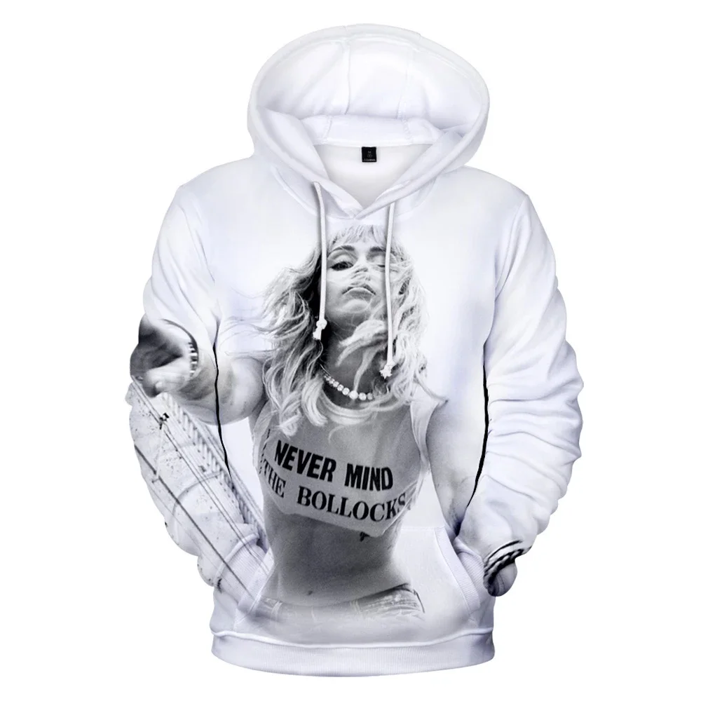 2023 NEW Miley Cyrus Hoodie 3D Printed Men Women Sweatshirt Casual Kpop Hoody Harajuku Pullovers Fashion Singer Cute Tops