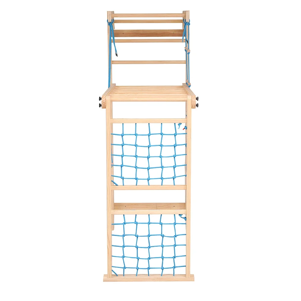 Kids Foldable Cheap Wooden Swedish Ladder Wall Bars Rib Climbing Frame for Toddlers Exercise Toy