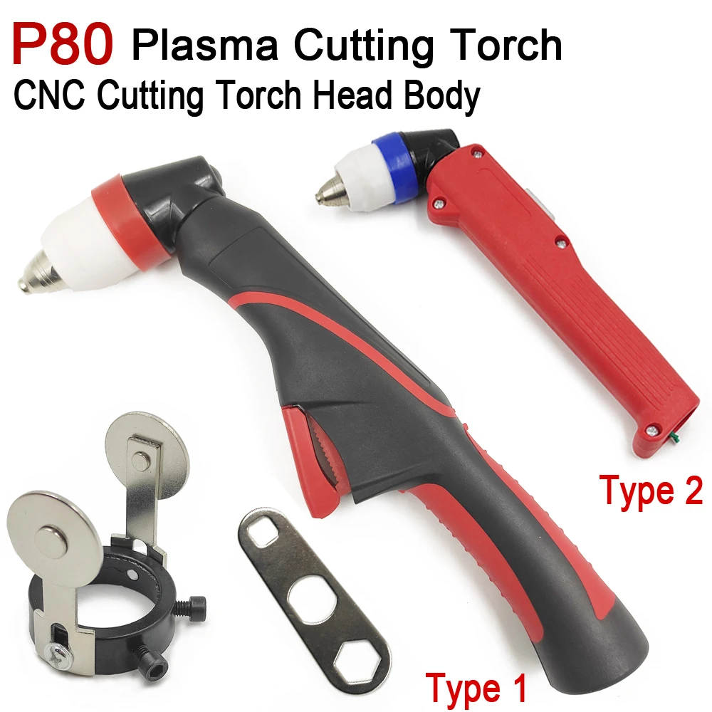 P-80 Inverter Plasma Cutter Gun 80A Air Cooled Plasma Cutting Torch Body Roller Guide Wheel CUT-80 CUT-100 CUT 80 100