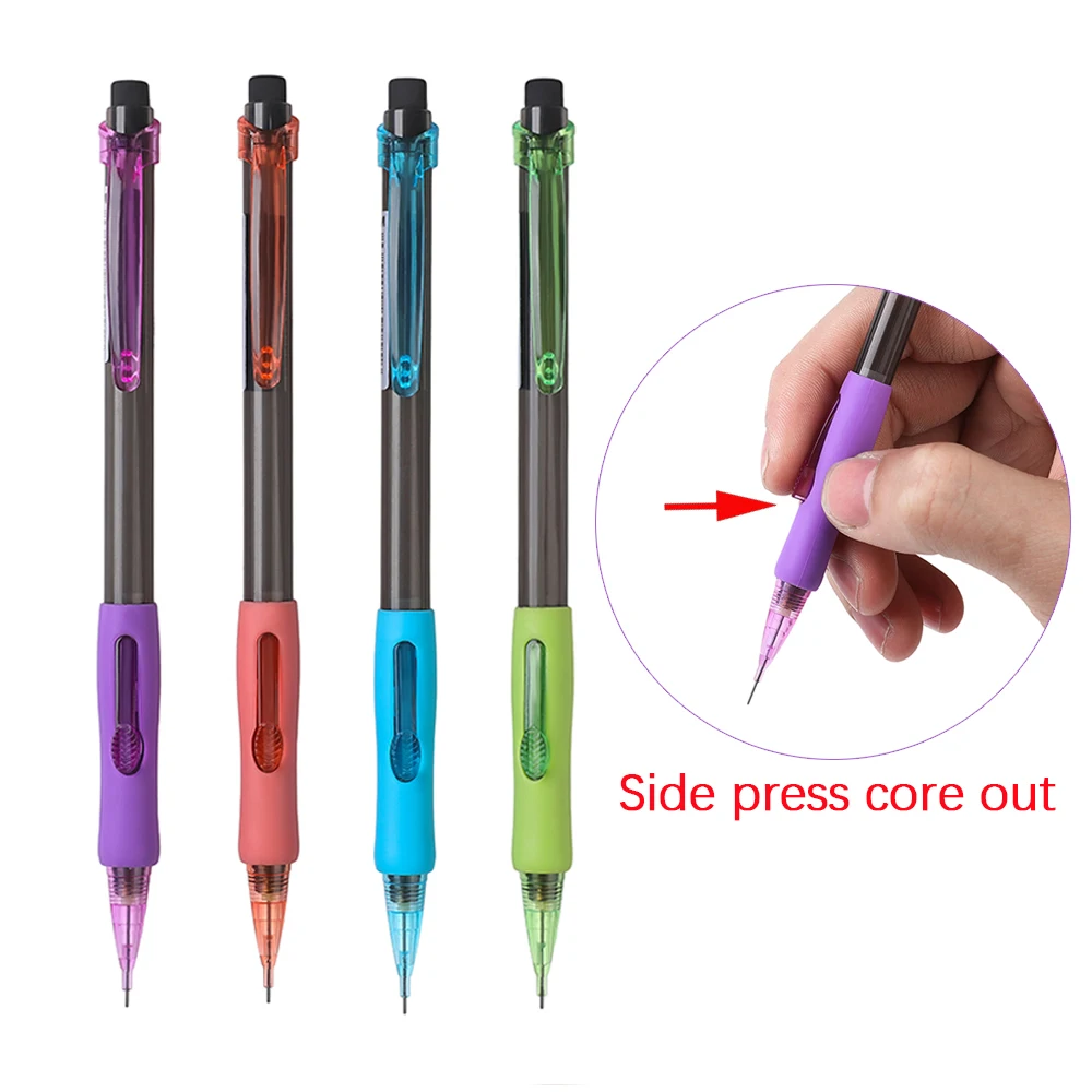 8Pcs/Set 0.5/0.7/0.9mm Plastic Mechanical Pencil Smooth Writing Drawing Automatic Pencil Office School Stationery Supplies
