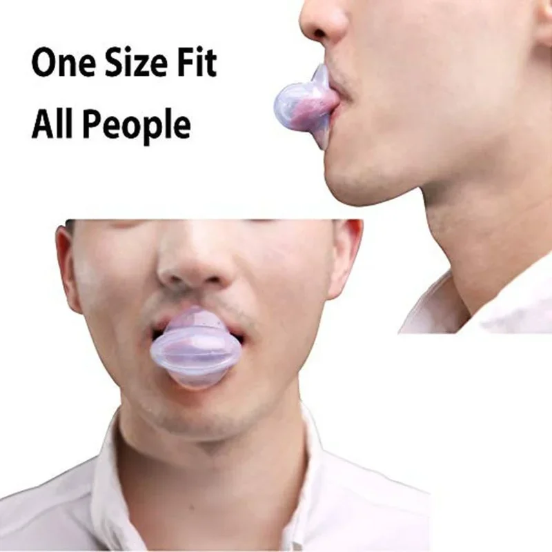 1PCMedical Silicone Anti Snore Device Apnea Aid Snore Stop Tongue Retainer Anti Snoring Mouthpiece