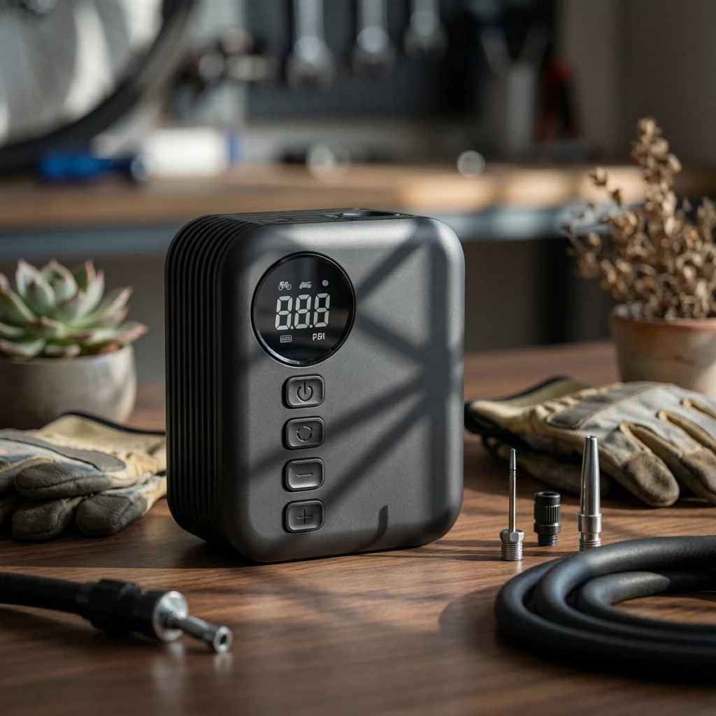 Electric Fiets Air Pump Portable Draagbare Elektrische Fietspomp Fiets Pump Compact Electric Inflator Digital for Cyclists