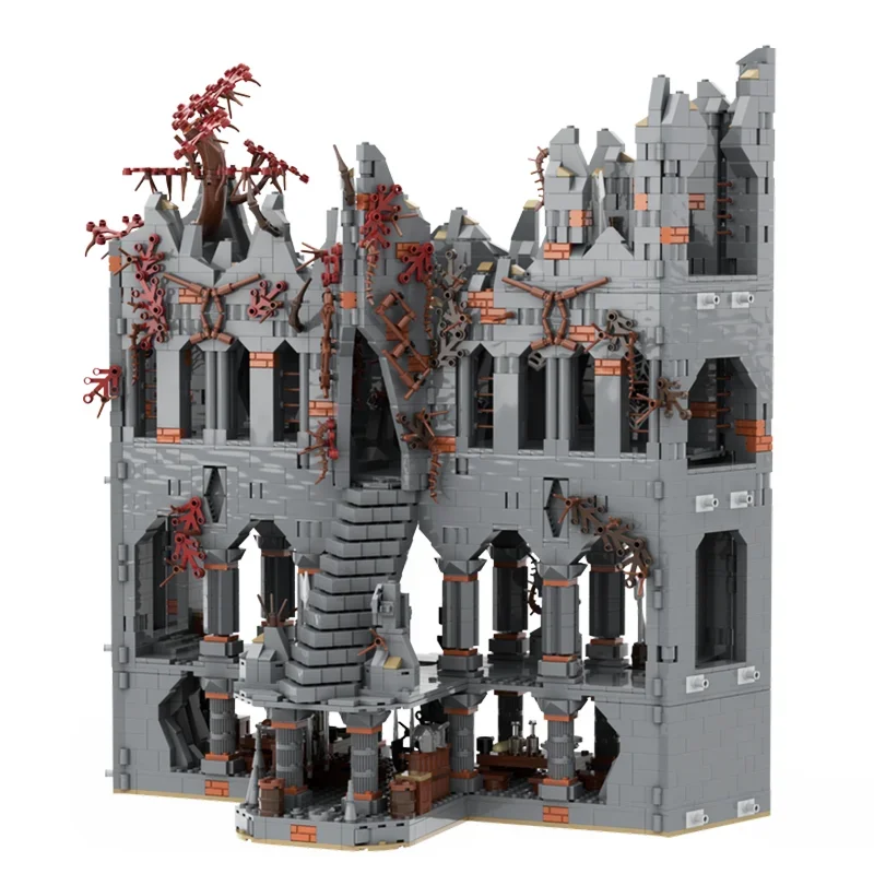 

3571 шт., кольцо колец, модель архитектуры Dol-Guldur, Moc, коллекционное издание, строительные блоки | Обучающие и демонстрирующие игрушки в подарок