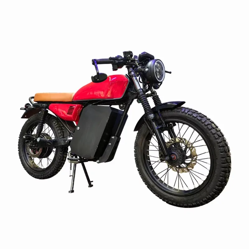 ZUIMI Full-size High-power Adult Electric Two-wheeled Sports Car Off-road Vehicle Retro Motorcycle Scooter