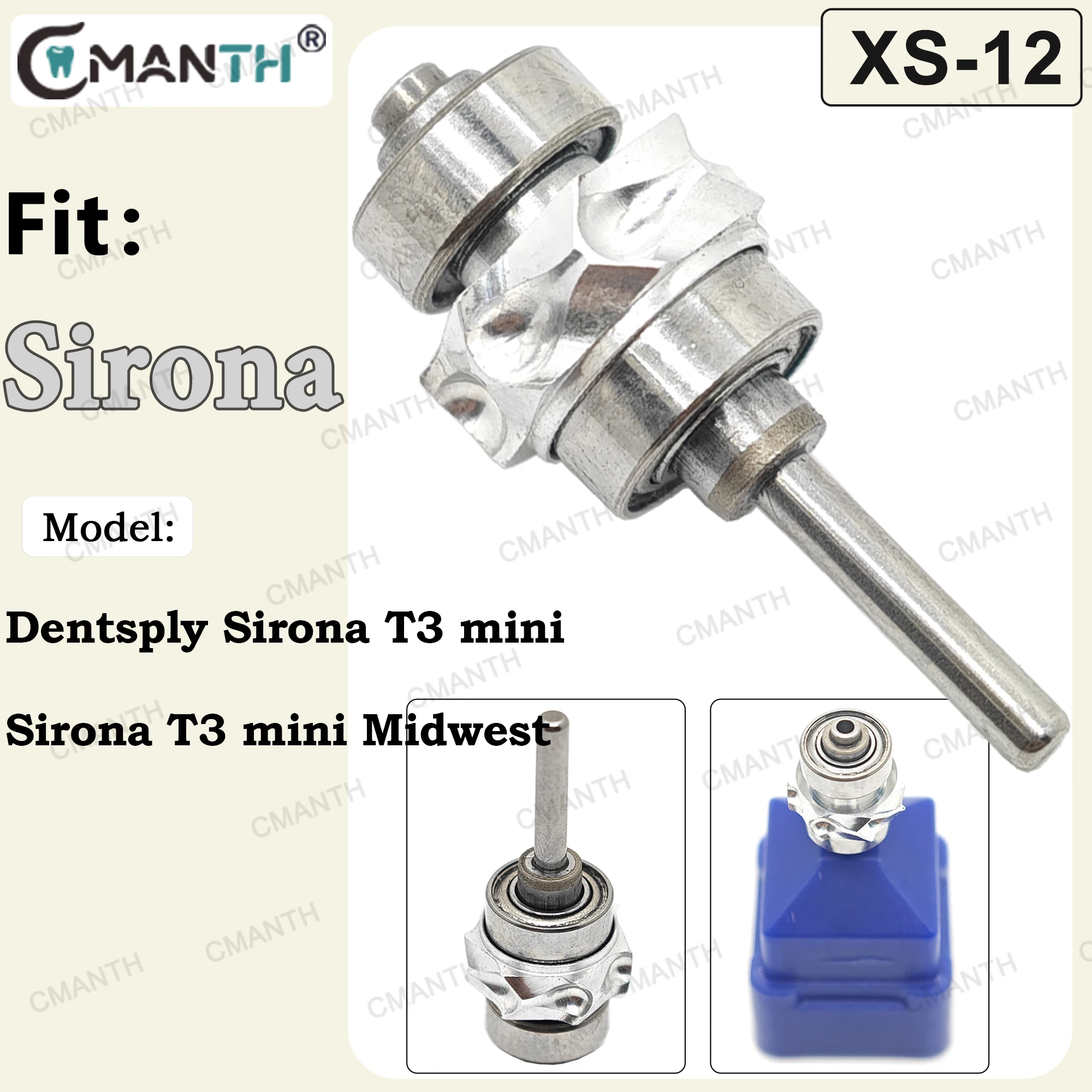 

Dental Turbine Cartridge Air Rotor Fit Dentsply Sirona T3 mini Sirona T3 mini Midwest High Speed Handpiece Dentistry Accessories