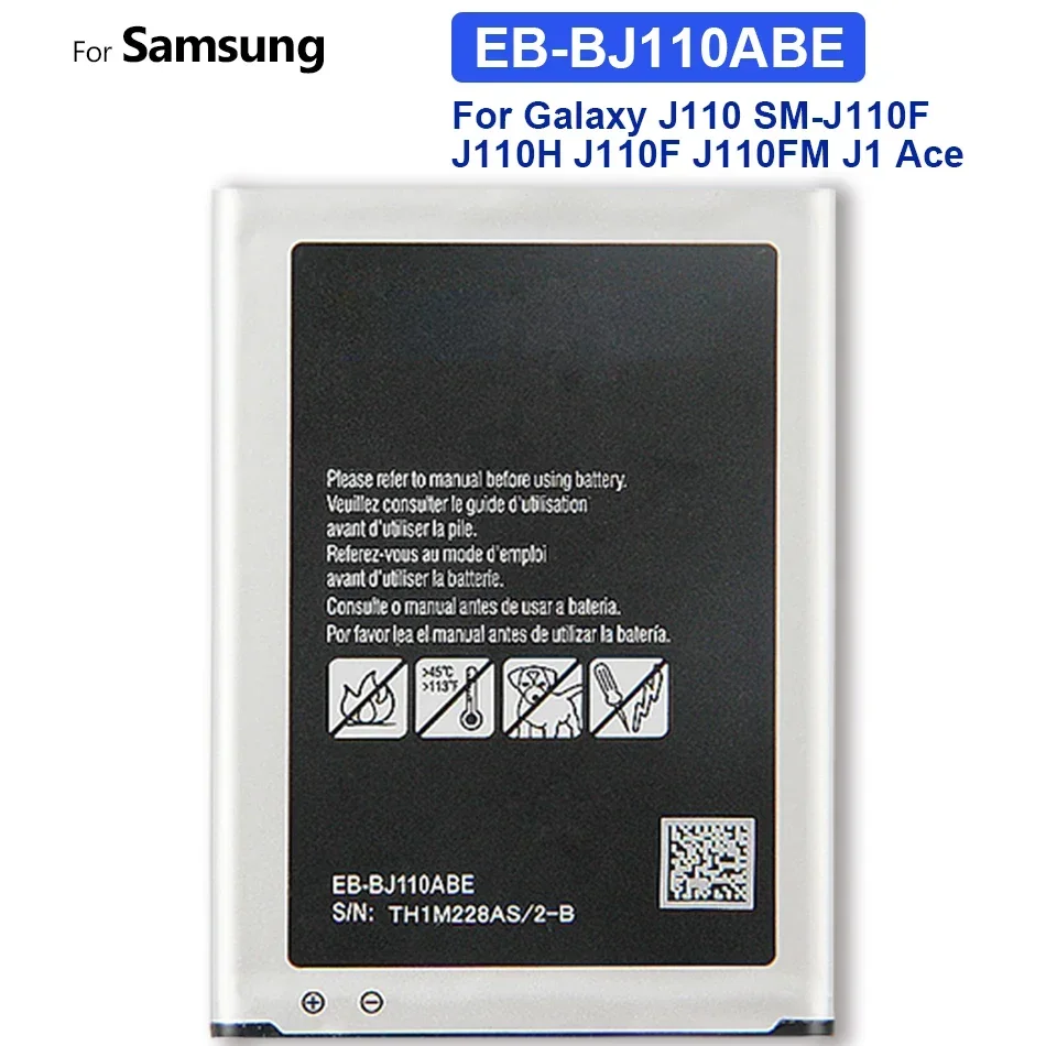 EB-BJ110ABE, 1900 мАч, аккумулятор для Samsung Galaxy, J1, Ace, J110, J110FM, J110F, J110H, I9192, I9195, I9190, I9198
