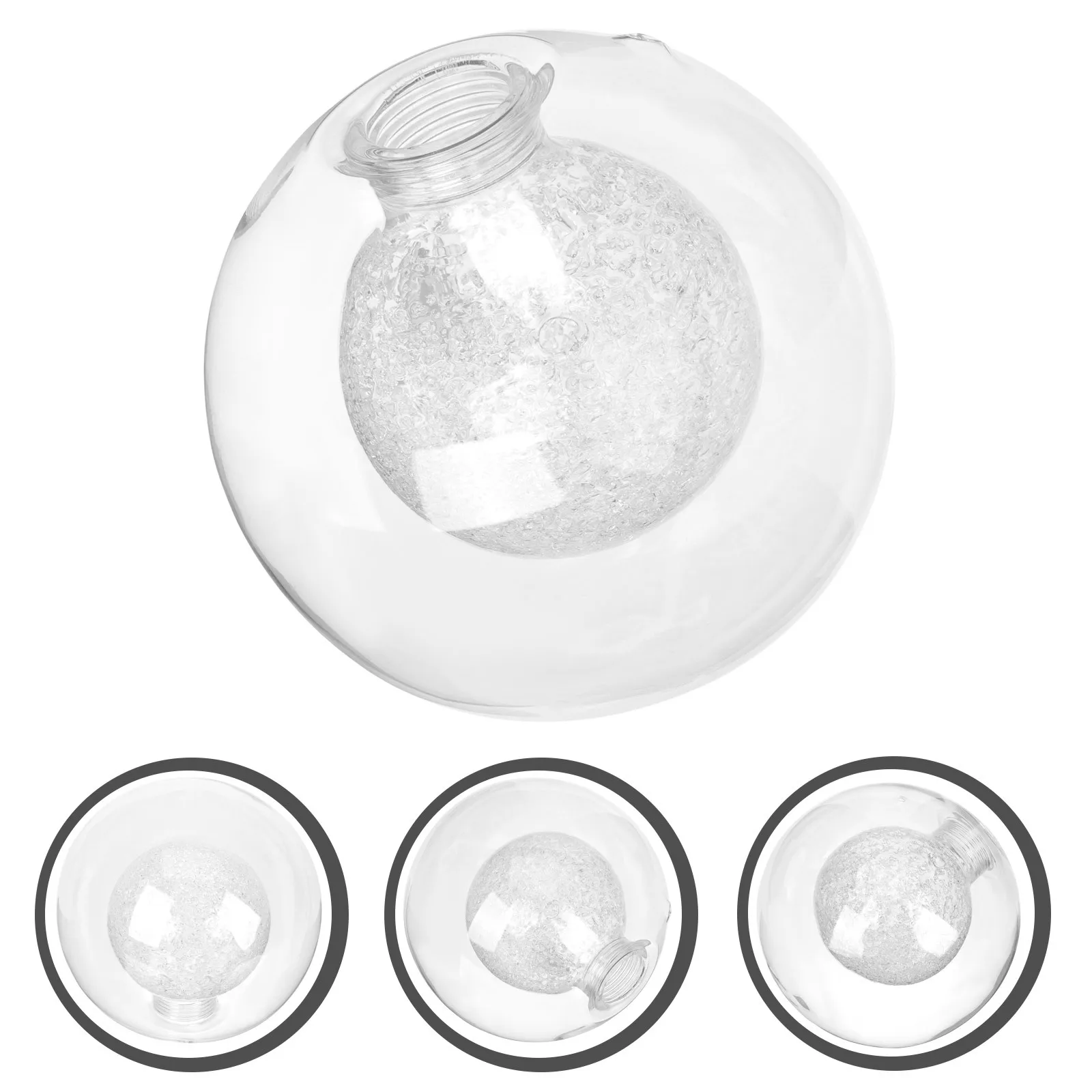 غطاء مصباح زجاجي مستدير 100 مللي متر G9 قاعدة غطاء شفاف للسقف ثريا متدلية تركيب المصابيح استبدال ديكور حديث