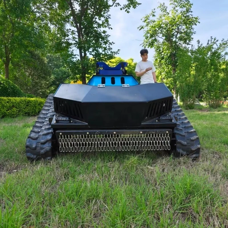China New Design Self-propelled Crawler Lawn Mower Y14-685 452cc  Automatic Remote Control Lawn Mower