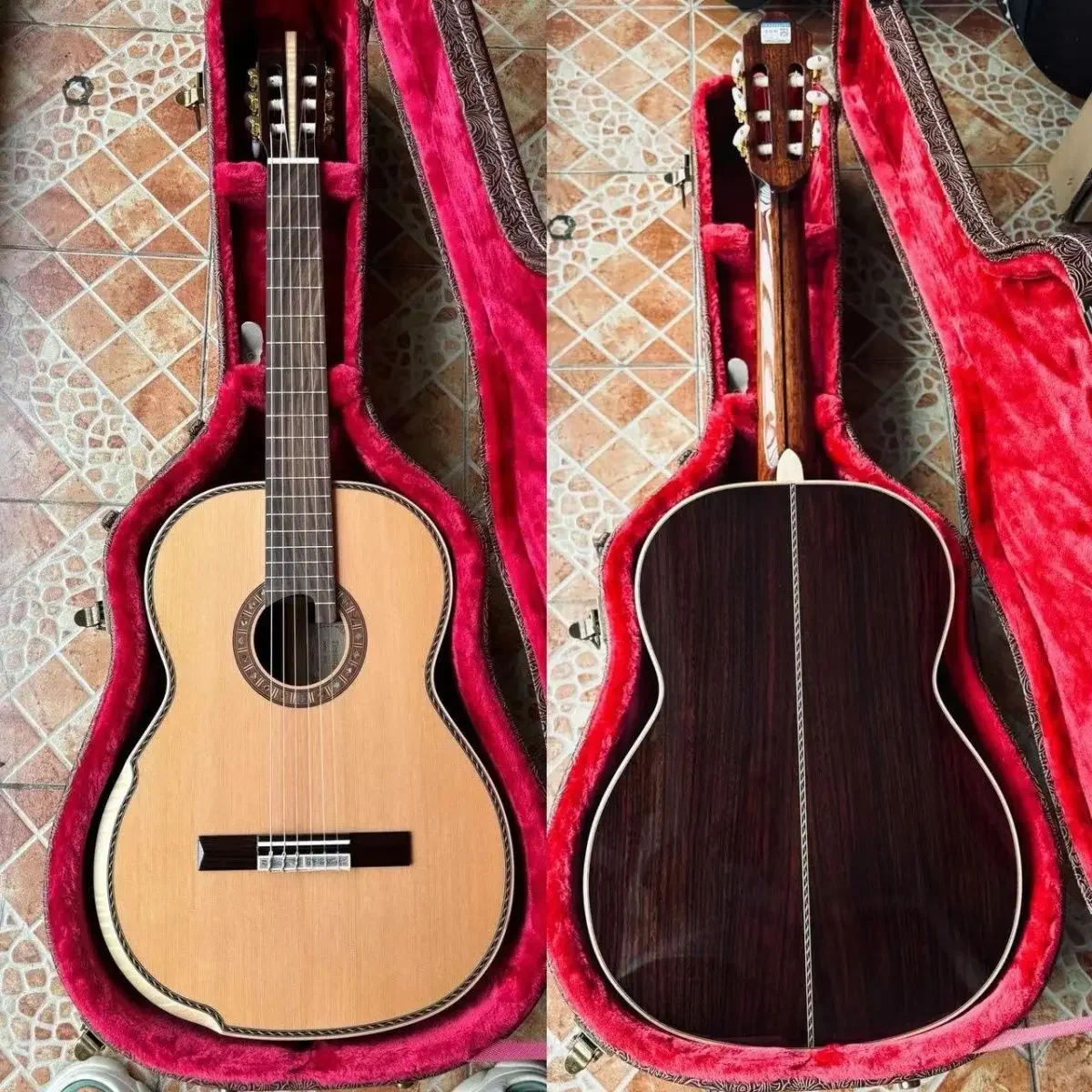 

Professional Geake K-900 Classic Guitar By Master Luthier For All Solid High Quality Nylon String Guitar With Cedar Body