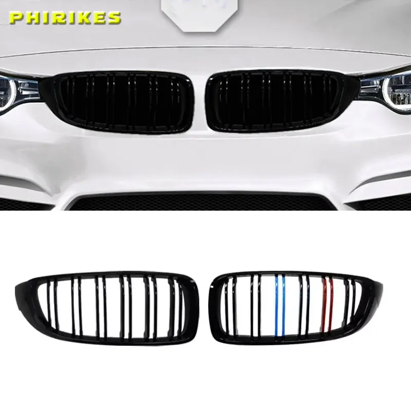 

Carban/Black Front Kidney Grille Slat M4 Style Grill for BMW F32 F33 F36 F80 F82 2013-2020 Cabriolet Coupe 425i 430i 440i 435i
