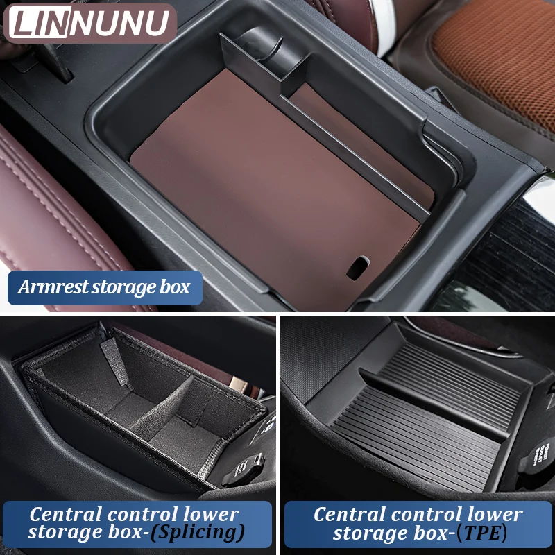 LINNUNU Fit for Geely KX11 Monjaro Car Central Control Lower Storage Box Center Control Organizer Manjaro Xingyue L Accessories