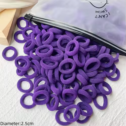50pcs Black Elastic Hair Band Leagues Ties Colets Scrunchies Springs Gum Accessory For Girl Women No Damage Pigtails Holder Set - Image 41