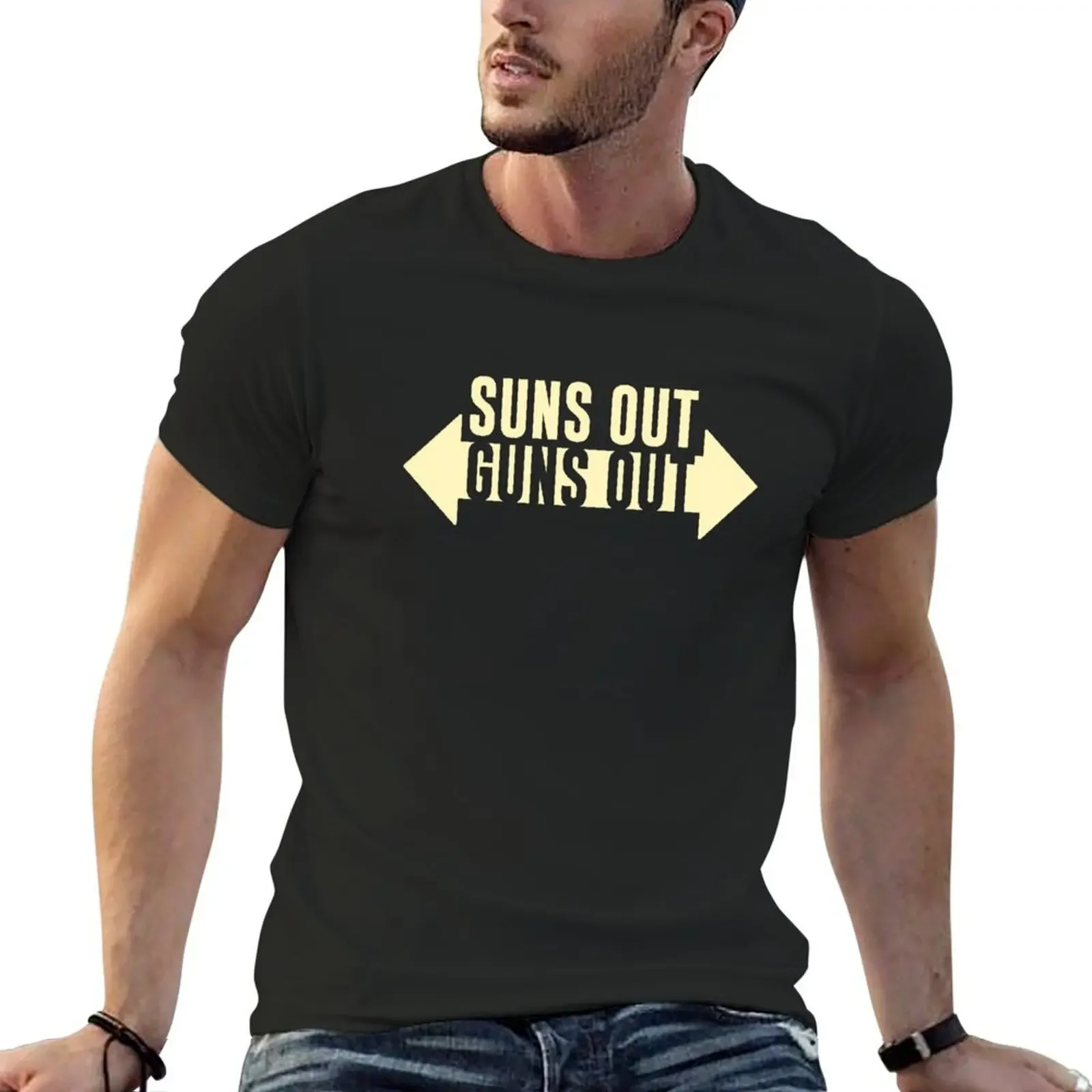 

Suns Out Guns Out Fitness T-Shirt new edition anime figures anime tshirt plus size clothes Men's cotton t-shirt