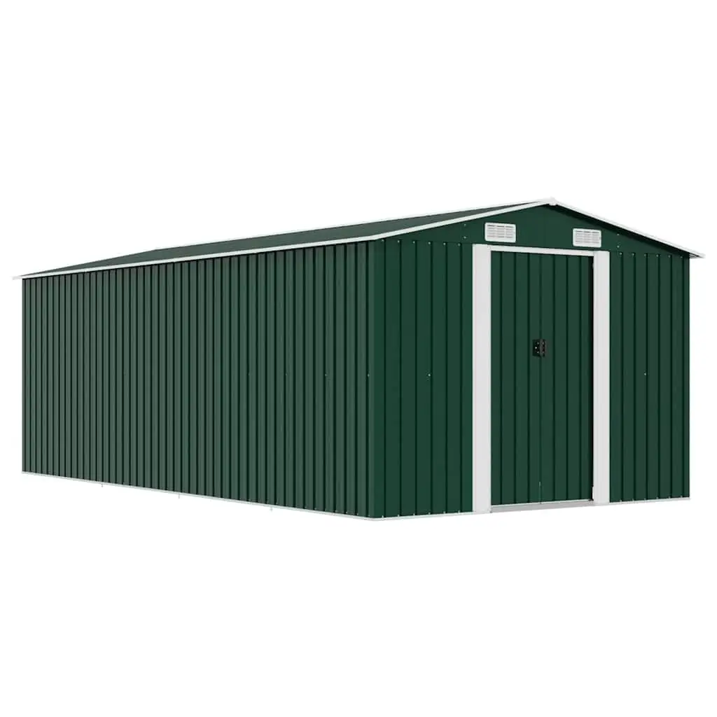 Large Metal Garden Shed 8x16 ft Galvanized Steel Outdoor Storage Tool House, Customized