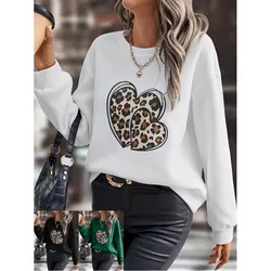 2023 Autumn and Winter Women's Pullover Round Neck Long Sleeve Solid Print Patchwork Sweater Office Lady Fashion Casual Tops