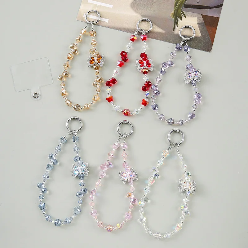 

Flash Diamond Butterfly Mobile Phone Chain, Light Luxury Exquisite Bag Pendant