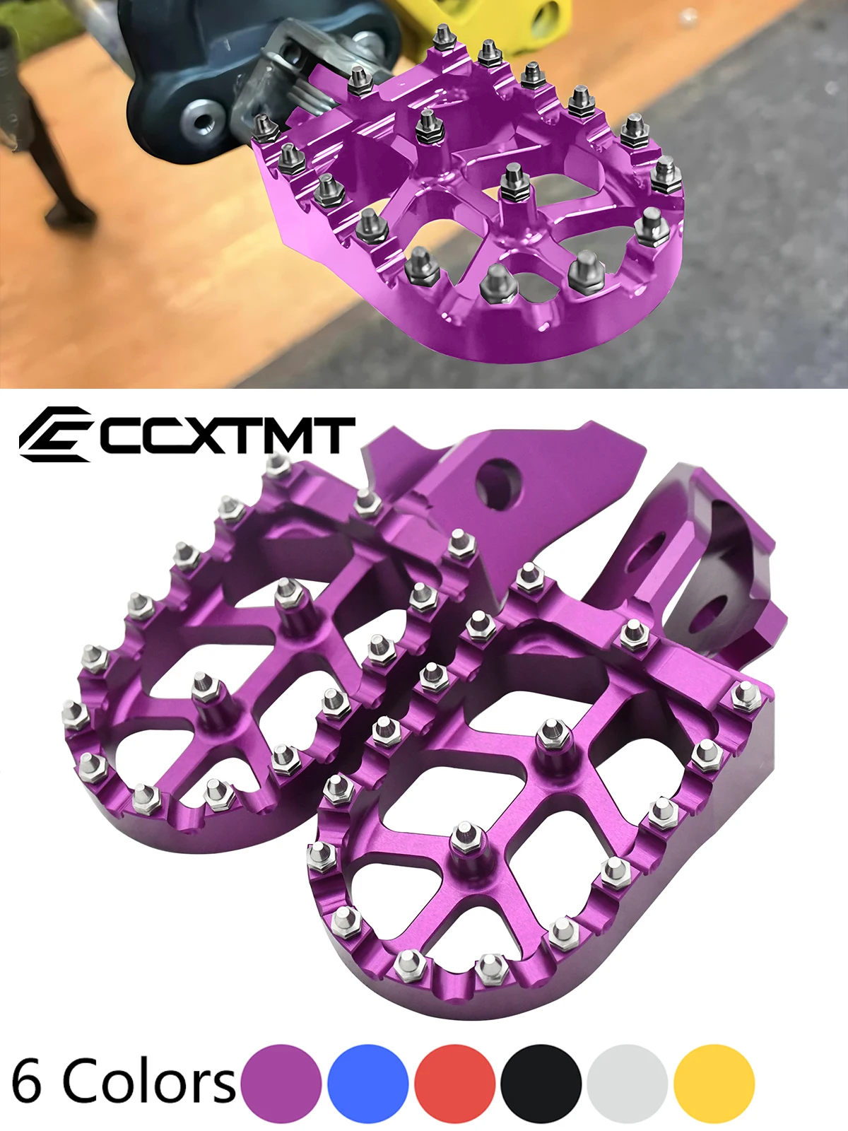 AliExpress NONE Motorcycle CNC Aluminum Footpegs Bracket Pedals Foot Pegs For Sur Ron Sur-Ron Surron Ultra Bee UB Electric Motocross Bike