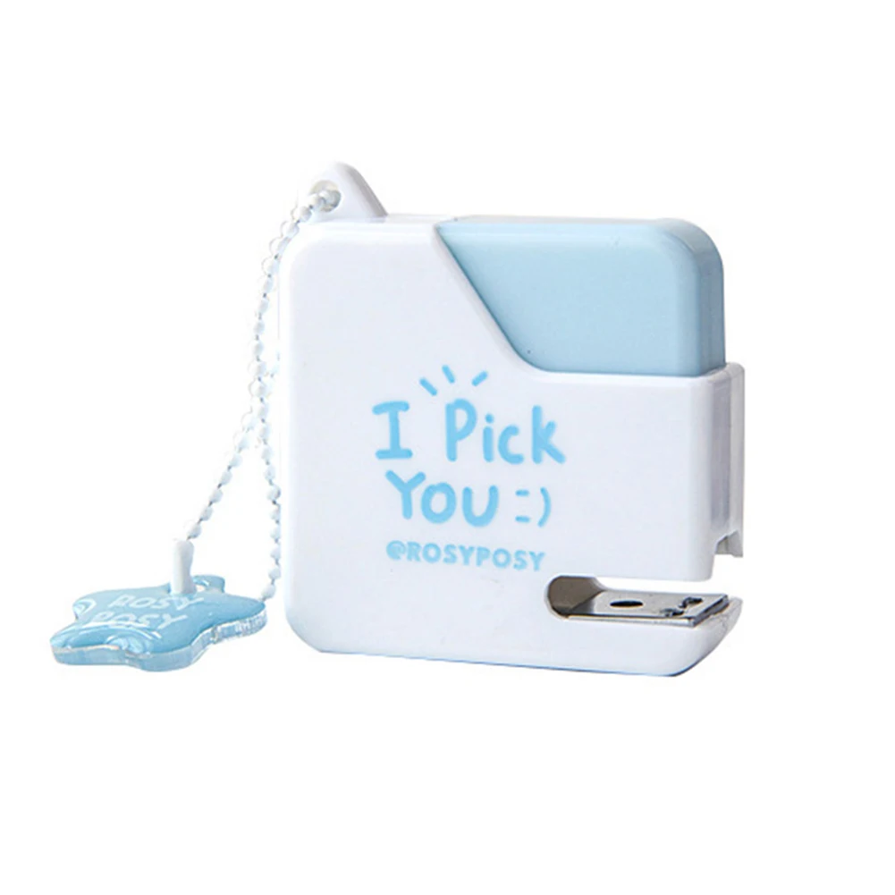 Portable Mini Stapler Paper Binding Machine Cute Bookbinding Machine With 40pcs No.10 Staples Office School Binding Supplies