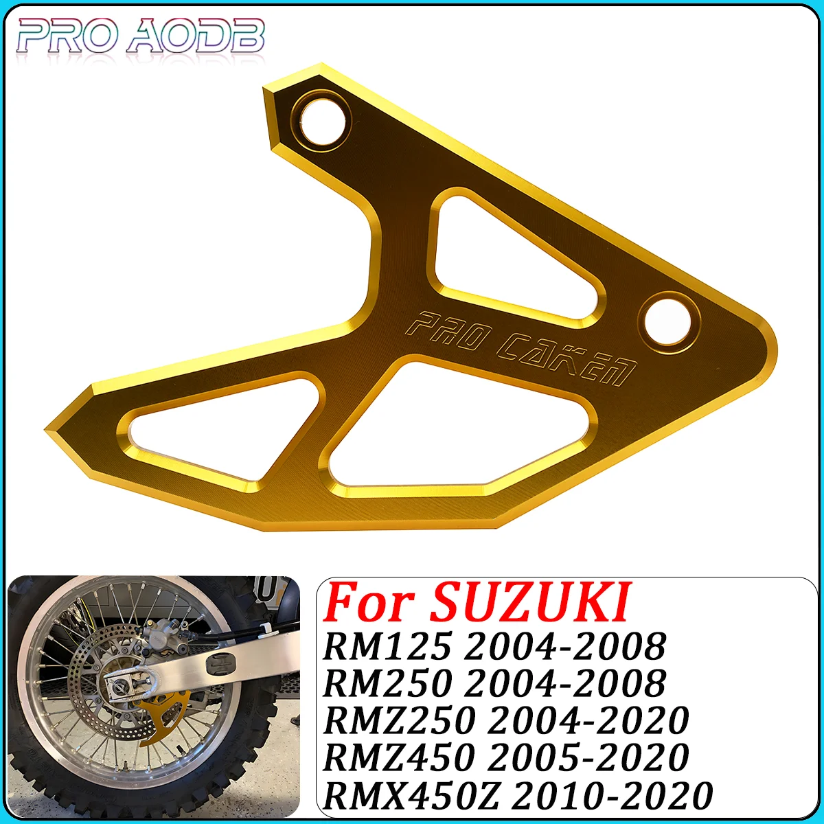 

Motorcycle CNC Rear Brake Disc Guard Protector Cover For Suzuki RMZ450 RMX450Z RM RM125 RM250 RMZ250 125 250 Z250 Z450 RMX 450Z