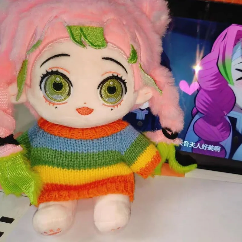 애니메이션 귀멸의 칼날 이구로 오바나이 칸로지 미츠리 핸섬 인형 20cm 코스프레 만화 소프트 바디 옷 갈아입히기 크리스마스 베개 선물