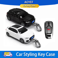 For Audi Q5 Remote Key Cover Car Model Key Protective Case Creative Personalized Gift Car Key Pack Buckle Accessories Key Cover