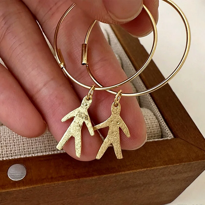 Standing Silhouette Earrings for women human art abstarct earrings luxury designer spain jewelry new in 2026