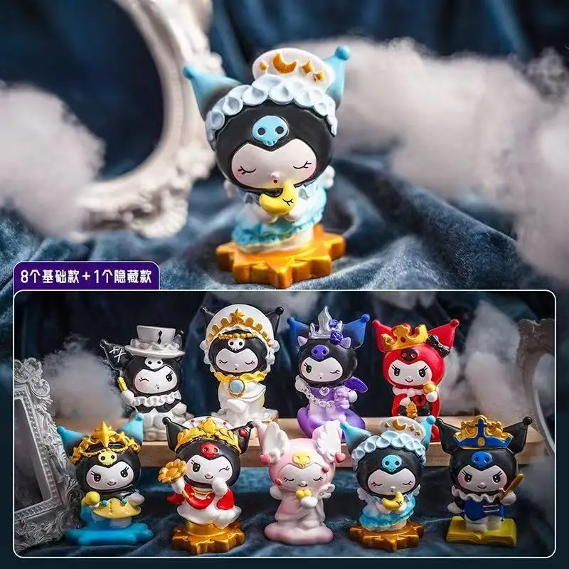 

New Sanrio Kumimi Character 'Tarot Card' Series Blind Box Cute Desktop Decoration PVC Model Figure Mystery Box Toy Girl Gift